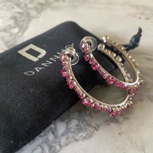 Anthropologie Dannijo Alicia Pink Hoops